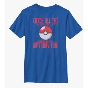 Pokemon Unisex-Child Pokeball Birthday Fun Small